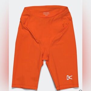 District Orange Athletic Bike Shorts